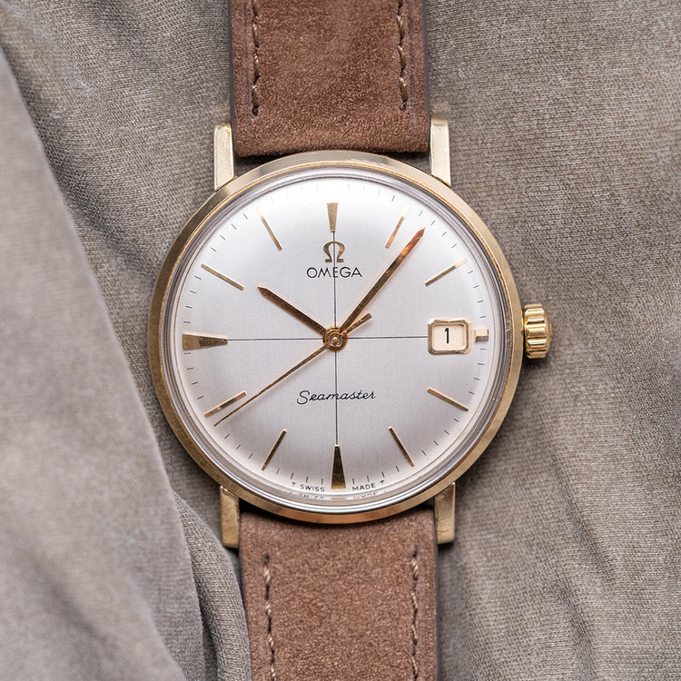 1962 Omega Seamaster Crosshair Gold Plated 34mm 14775