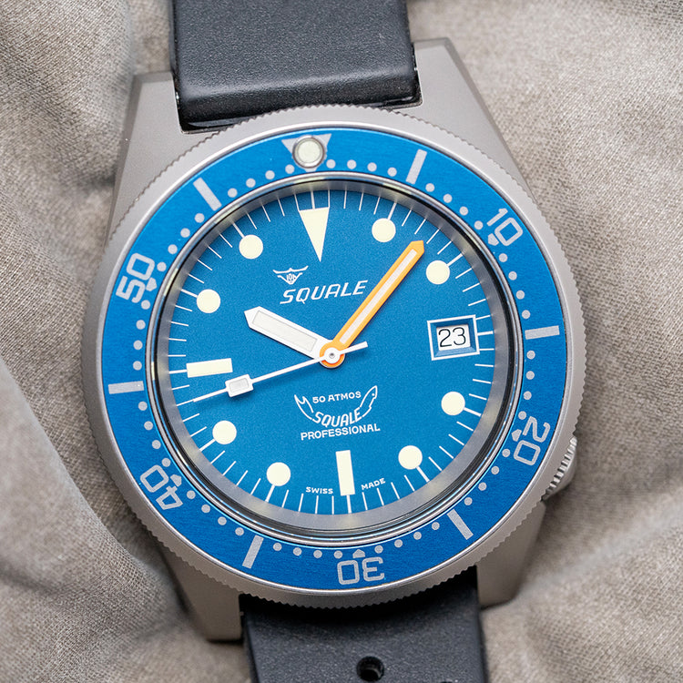 2020 Squale 1521 Blue Dial Blasted Case Automatic 42mm