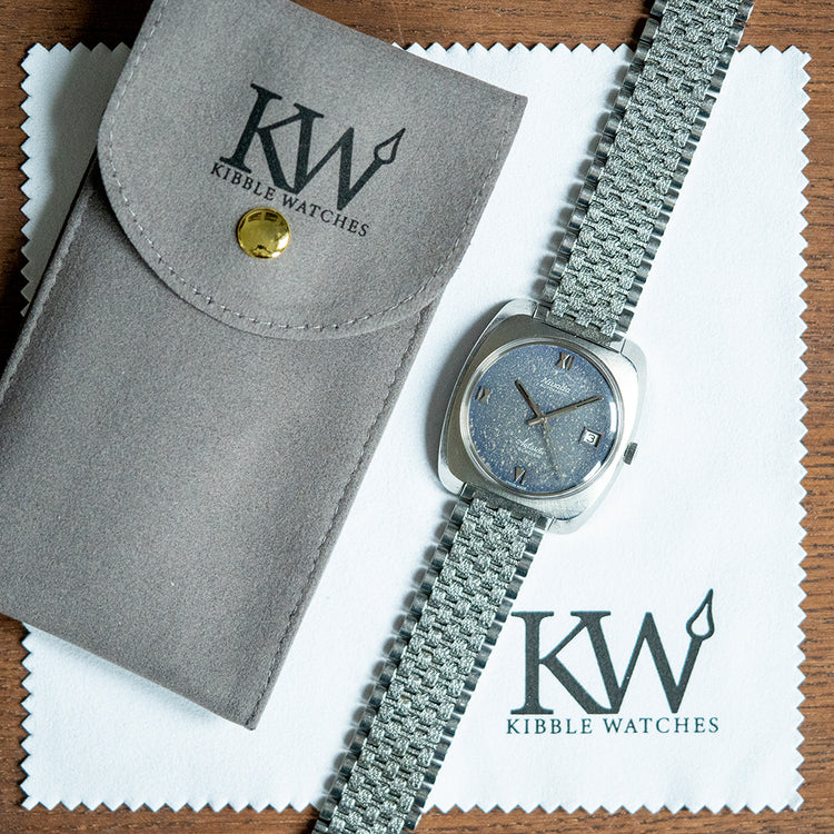 1970s Nivada Antarctic Glacier Automatic on NSA Bracelet