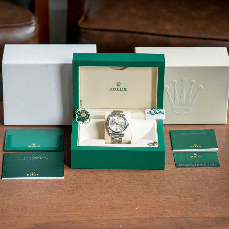 2022 Rolex Oyster Perpetual 41mm Silver Dial 124300