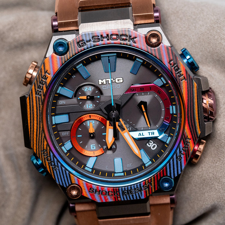 2021 Casio G-Shock 'Rainbow Mountain' Solar MTG-B2000XMG-1AER
