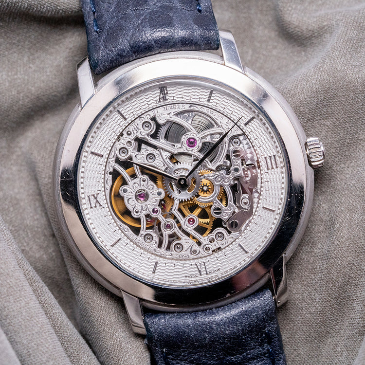 1990s Audemars Piguet Jules Audemars Skeleton 18ct White Gold 36mm 15058BC