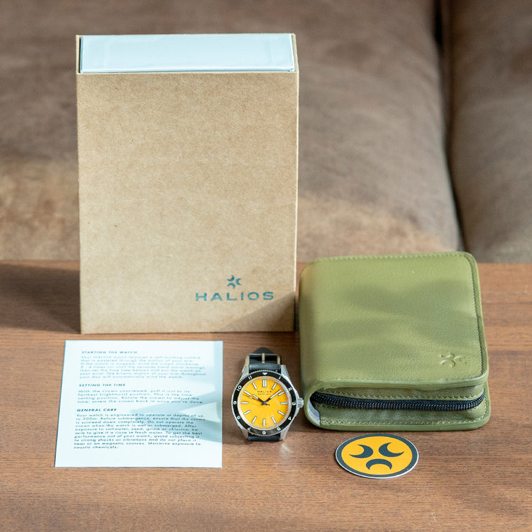 2023 Halios Seaforth IV Bahama Yellow 40mm Automatic