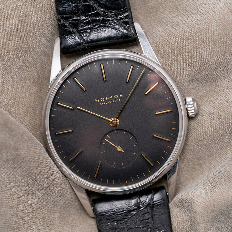 1996 Nomos Orion 35mm Manual Black Dial Early Ref 332