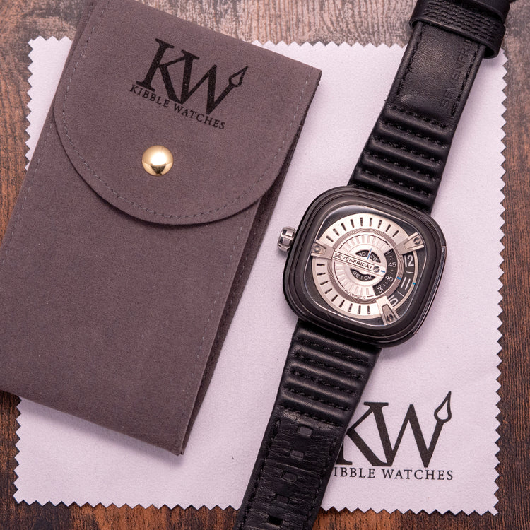 2010s SevenFriday M2/01 "Jump Hour" Black Automatic