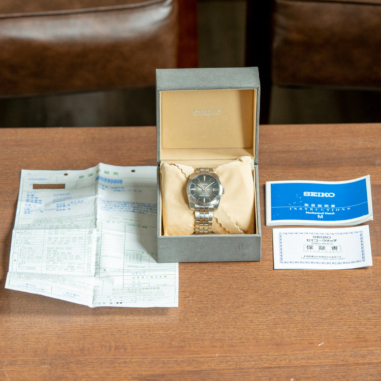 2019 Seiko SARB003 Smoke Grey Dial Faceted Crystal 38.5mm