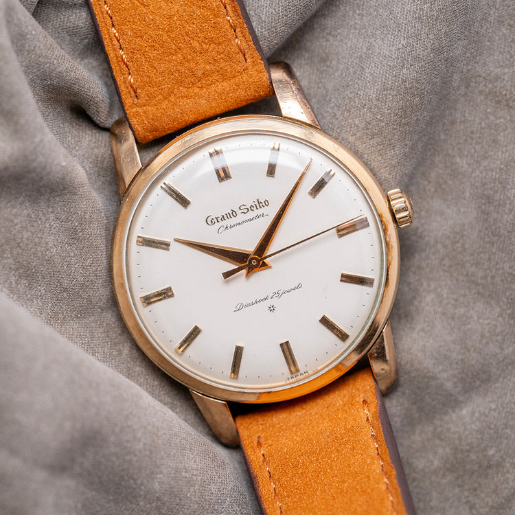 1963 Grand Seiko "First" J14070 14K Gold Filled 'Raised Dial' 35mm