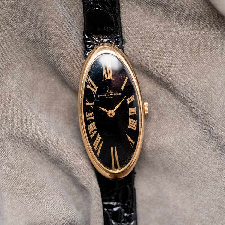 1970s Baume & Mercier 'Baignoire Allongée' 18ct Gold 38261
