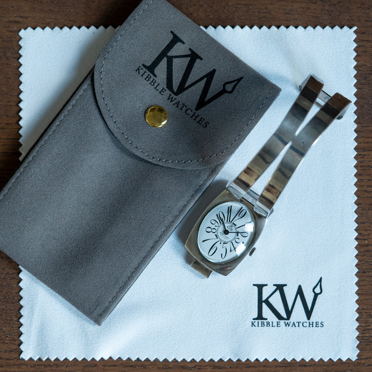 Ladies 1960s "RB" .925 Sterling Silver Bangle Watch