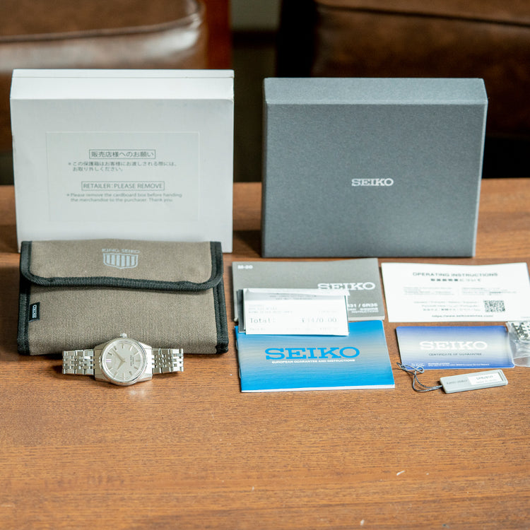 2022 King Seiko Brushed Grey Dail 37mm Automatic SPB281J1