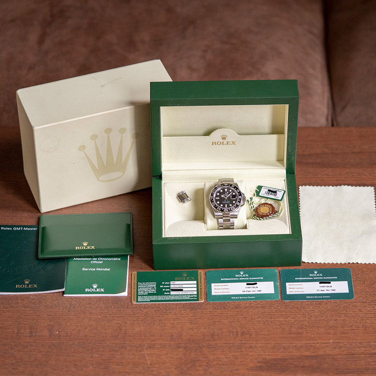 2011 Rolex GMT-Master II Black Discontinued 116710LN