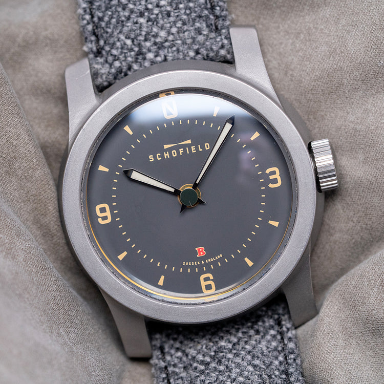 2017 Schofield Beater 1 Early Grey Enamel Dial Automatic 44mm
