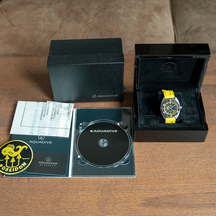 2020 Aquadive 100 Poseidon GMT Yellow Limited Edition