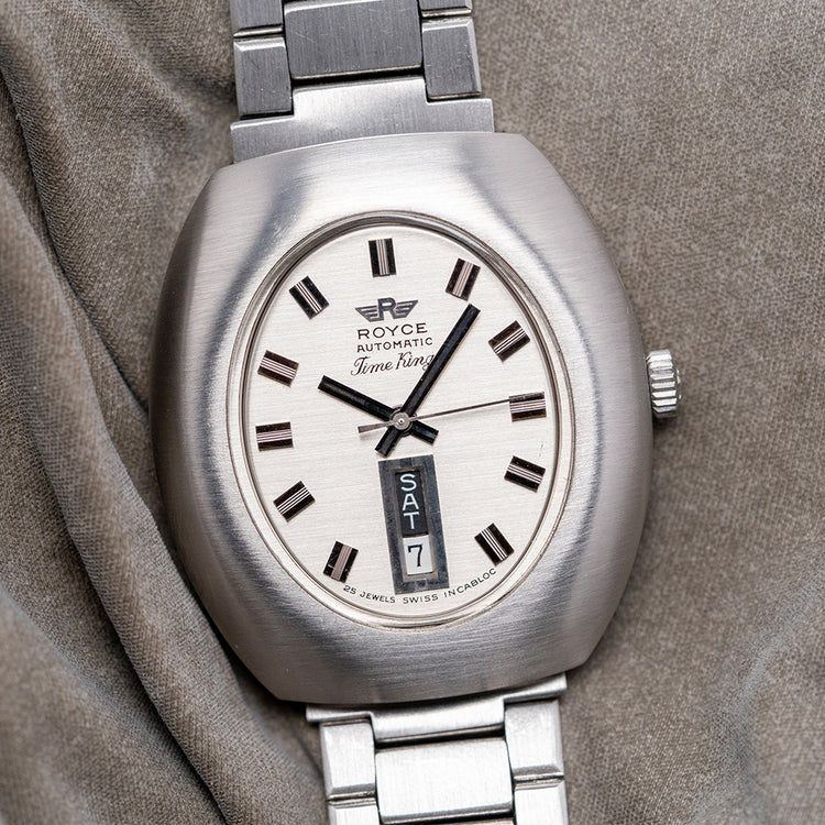 1970s Royce Time King Automatic on Bracelet 37mm