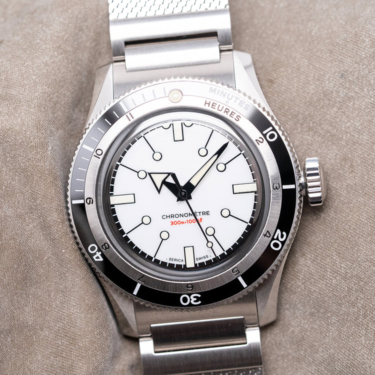 2025 Serica 5303 Diving Chronometer Porcelain White 39mm