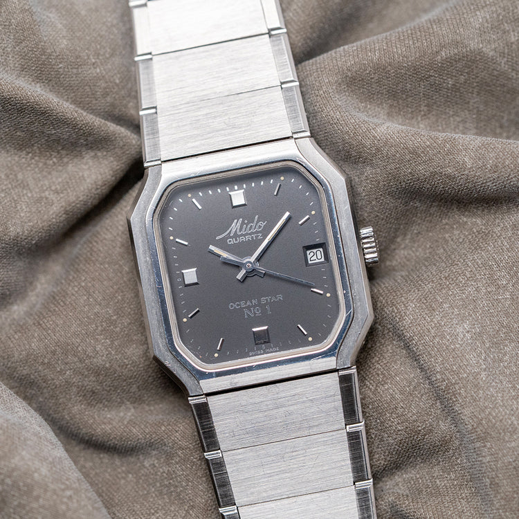1990s Mido Ocean Star No.1 Aquadura Quartz 23mm