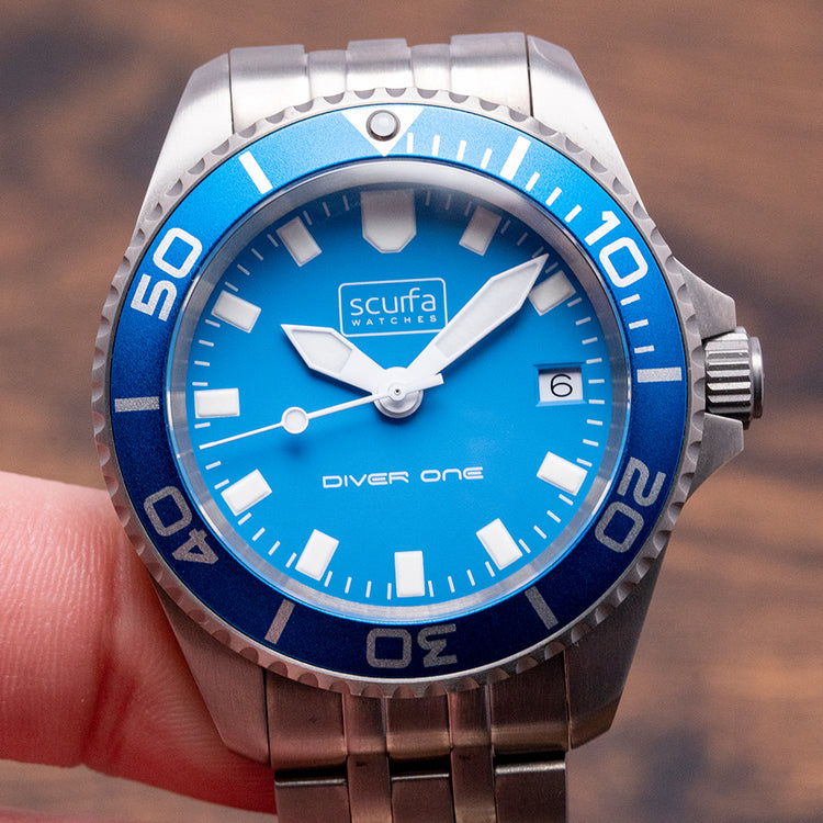 2022 Scurfa Diver One D1-500 Titanium Light Blue 40mm