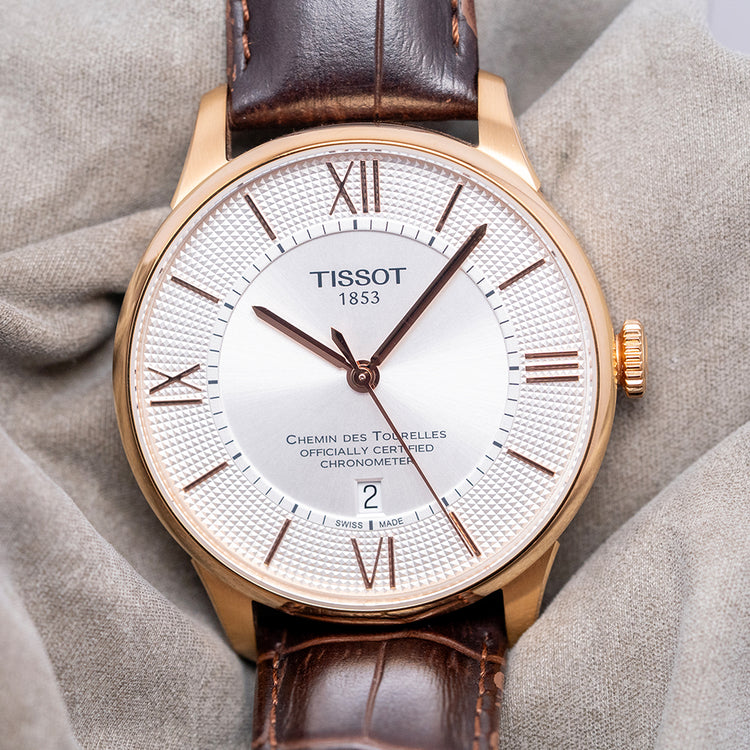 2020s Tissot Chemin Des Tourelles Chronometer Gold Plated 42mm