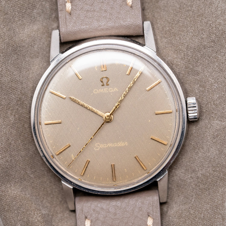 1966 Omega Seamaster Linen Dial Manual 34mm 135.011