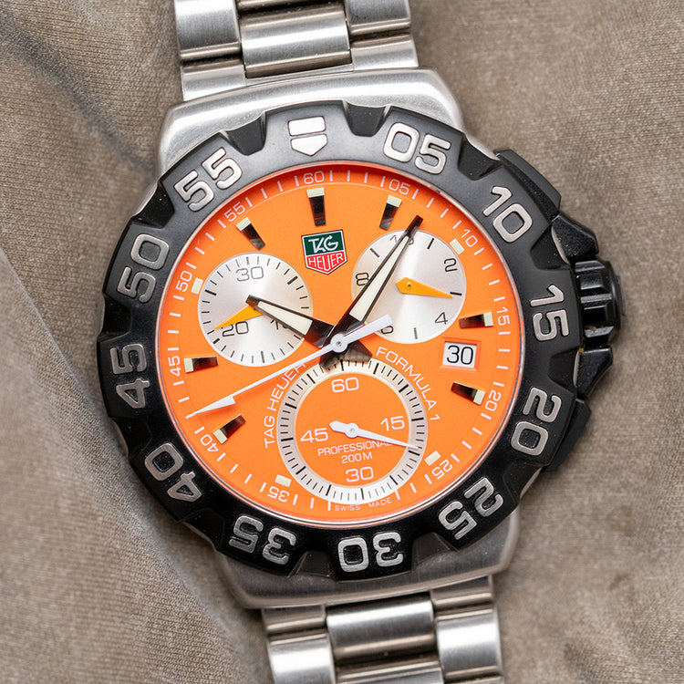 2010s TAG Heuer Formula 1 Chronograph Orange 41mm CAH1113