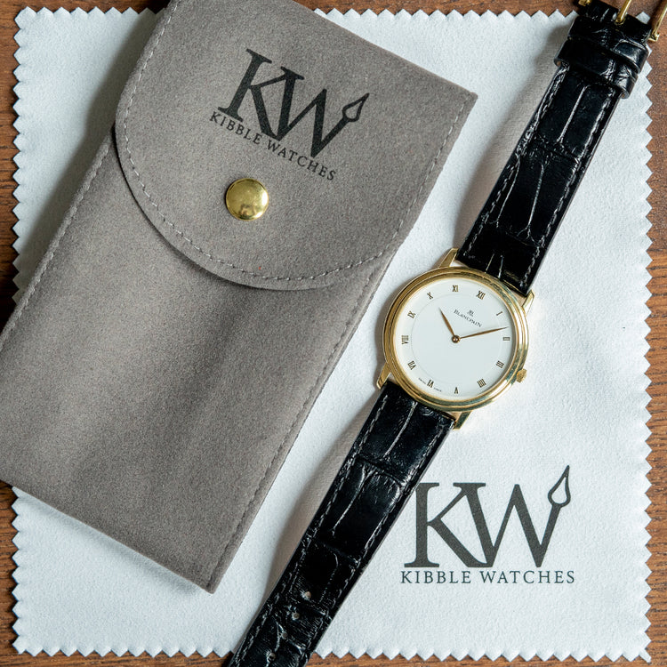 1990s Blancpain Villeret 18ct Yellow Gold 34mm 0021-1418