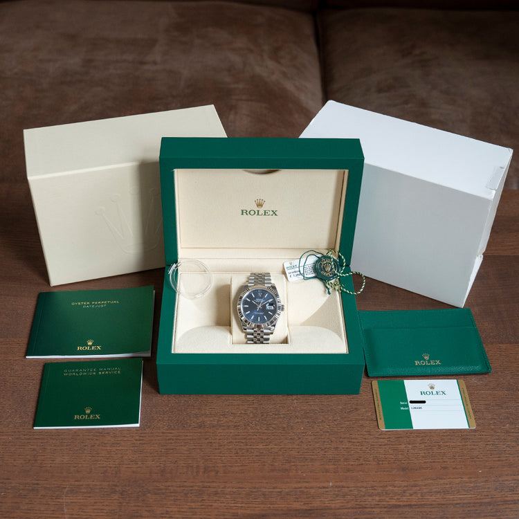 2019 Rolex Datejust 41mm Blue Dial Jubilee 126334