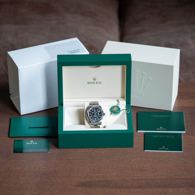 2020 Rolex Sky-Dweller Black on Oyster Bracelet 326934