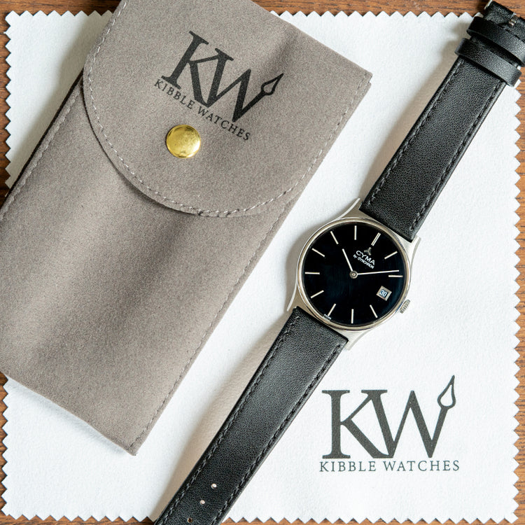 1960s Near New Old Stock CYMA "by Synchron" Black 38.002.53