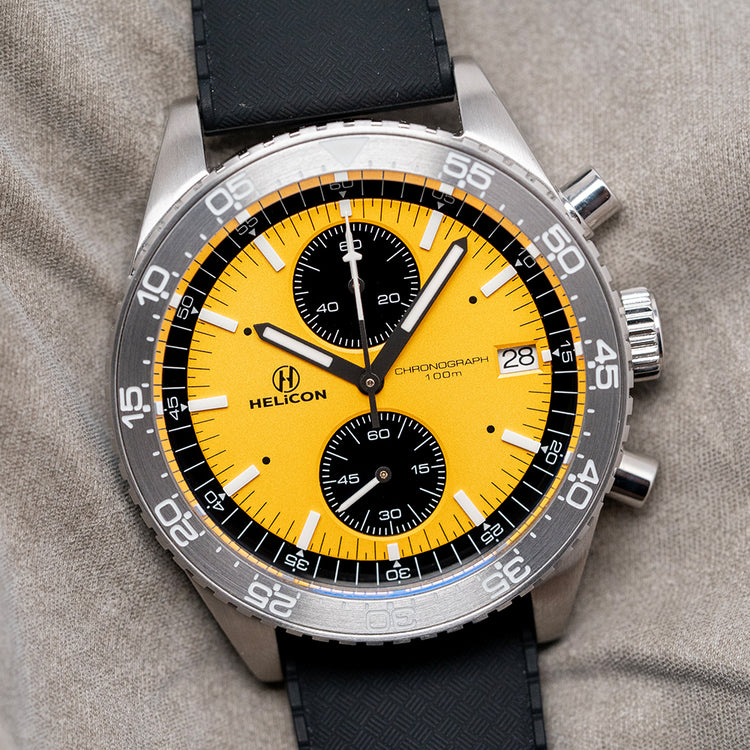 2026 Helicon Professional Chronograph Ion Yellow 41mm