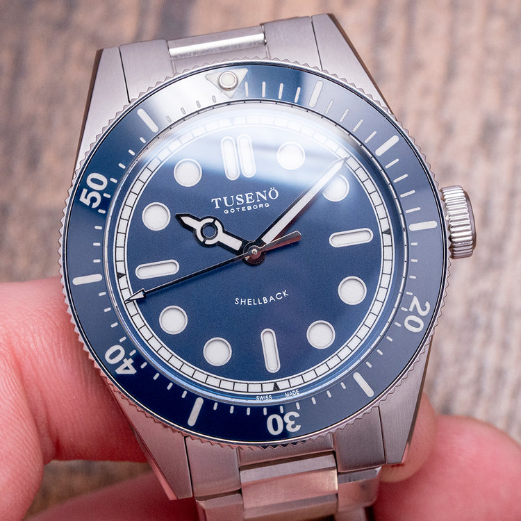 2024 Tuseno Shellback V2 Blue No-Date Automatic 40mm