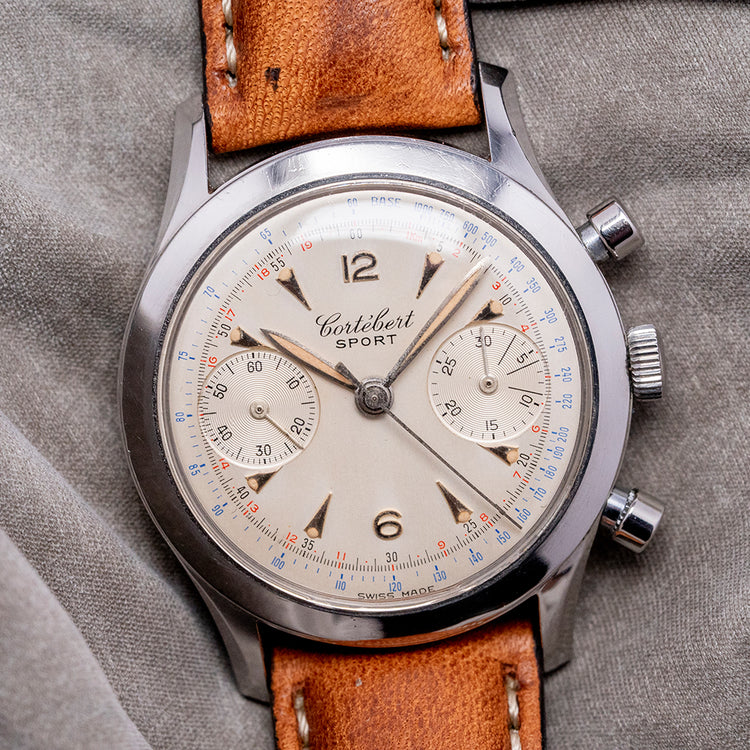 1950s Cortébert 'Sport' Chronograph 35mm Valjoux 23