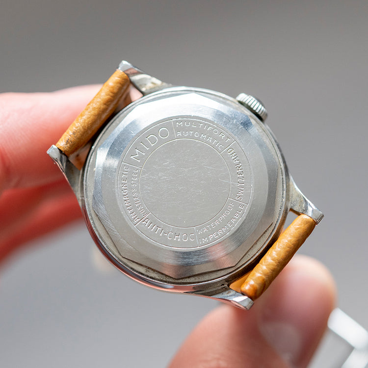 1940s Mido Multifort Extra Super Automatic 33.5mm Grey Dial - vault