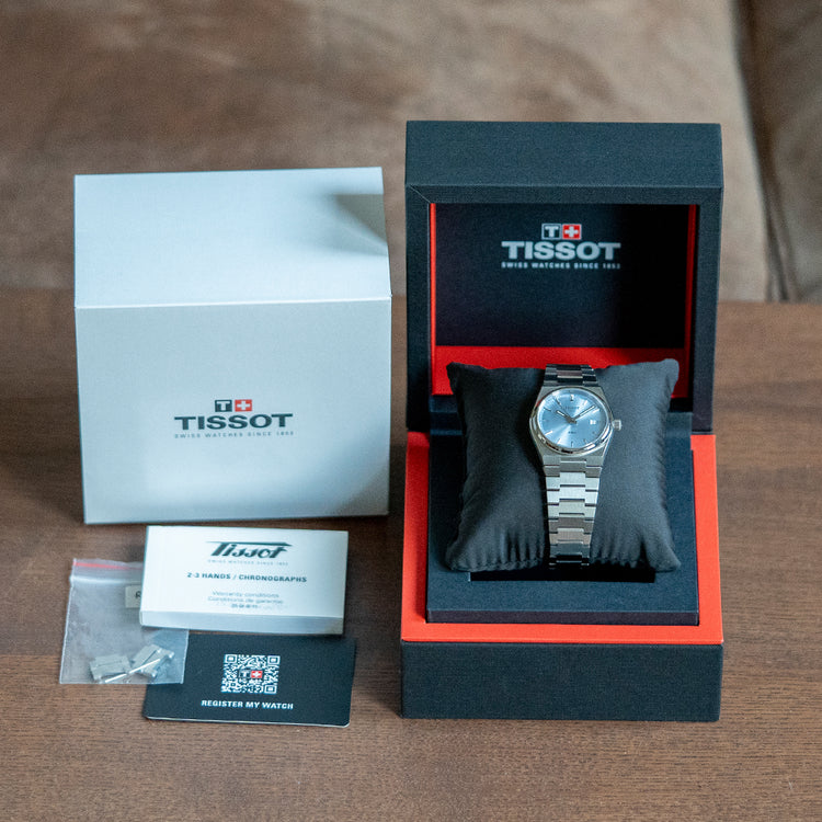 2023 Tissot PRX 35mm Ice Blue Quartz T137.210.11.351.00