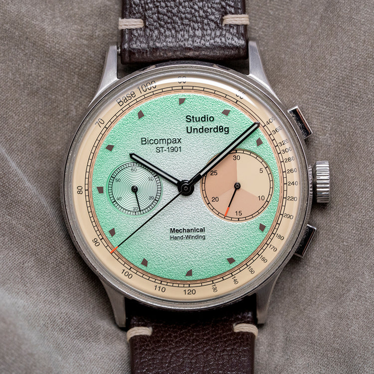 2020s Studio Underd0g Series 01 Mint Ch0c Chip Chronograph