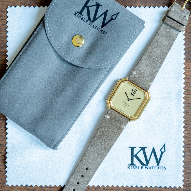 1980s Chopard Geneve Step Case 18ct Gold Dress Watch 2147