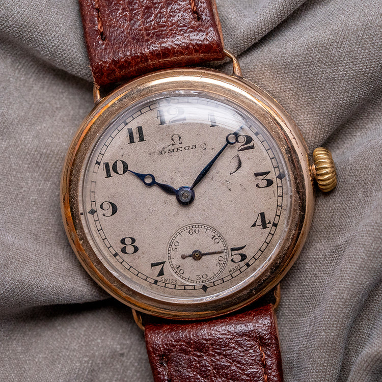 1923 Omega Pink Gold-Plated 31mm Manually Wound 26.5 S.O.B
