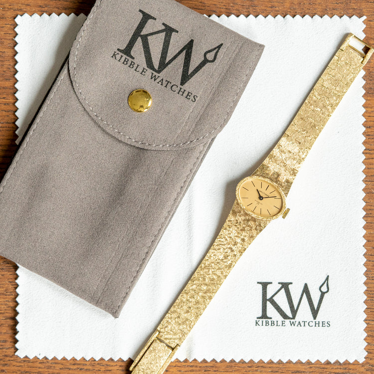 1970s Waltham "Incabloc 17" Bark Finish Bracelet 22.5mm