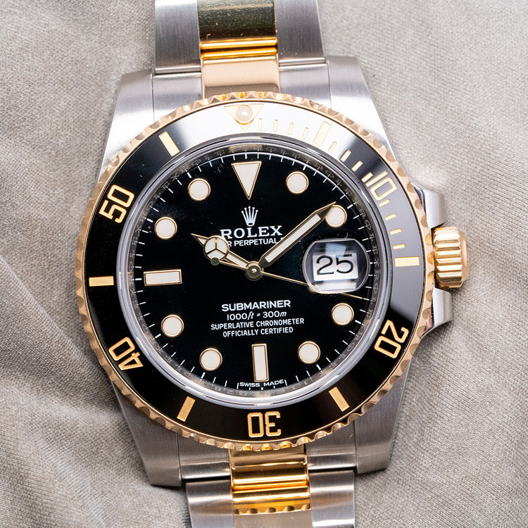 2019 Rolex Submariner Date TwoTone 40mm Steel & Gold 116613LN