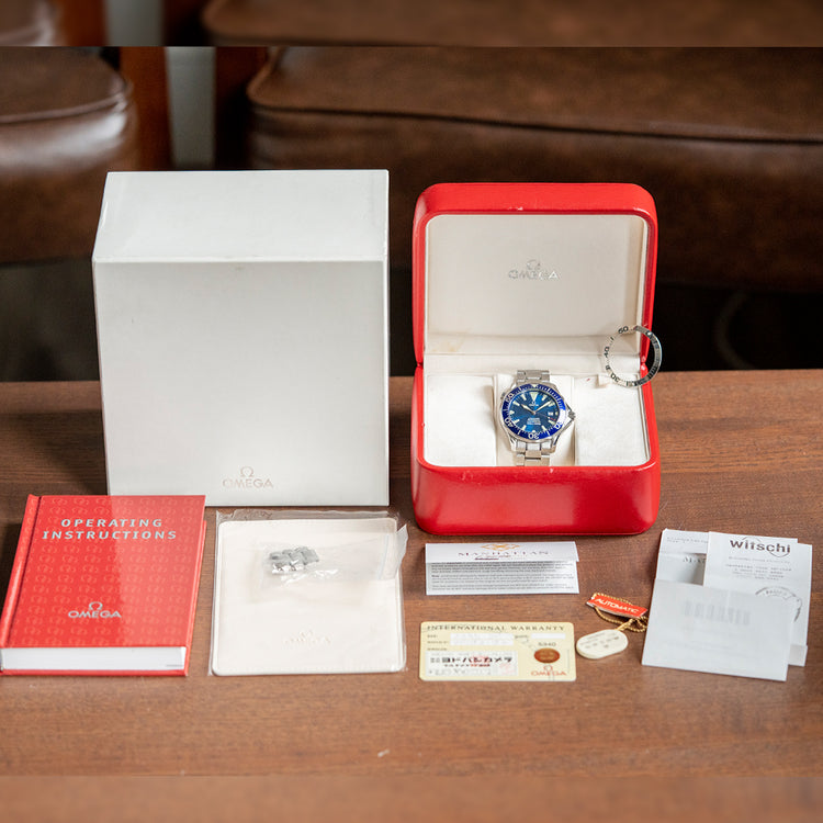 2014 Omega Seamaster 300M Automatic Electric Blue 41mm 2255.80