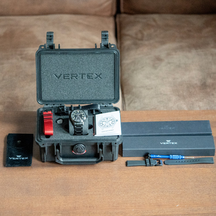 2023 Vertex M100 Black Automatic on Bracelet M100AC