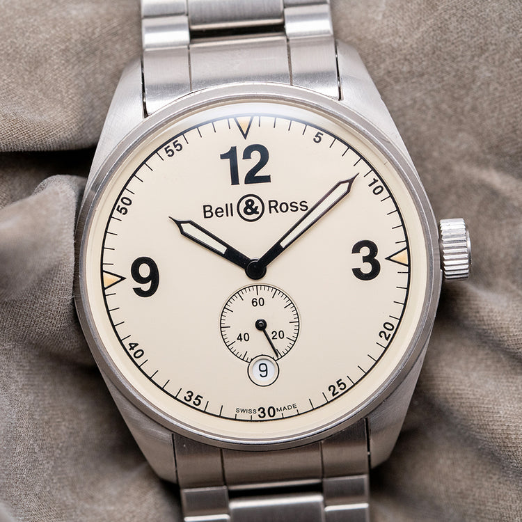 2000 Bell & Ross Vintage 123 Beige Auto on Bracelet 38mm
