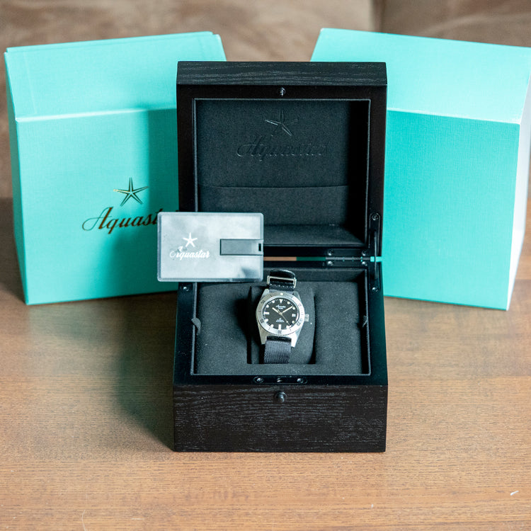 2023 Aquastar Model 60 Re-Edition 37mm Black Dial