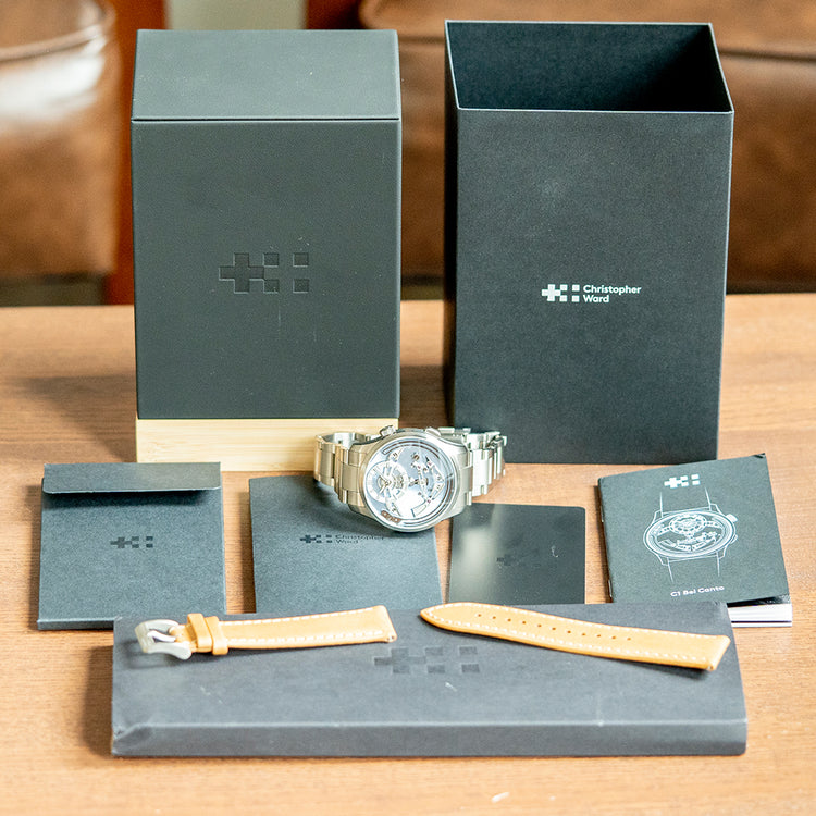 Unworn 2024 Christopher Ward C1 Bel Canto Cielo Blue 41mm