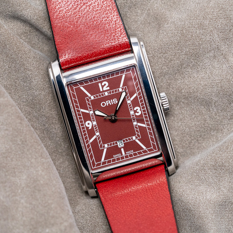 2023 Oris Rectangular Bordeaux Automatic 25.5 x 38mm ‘Tank’