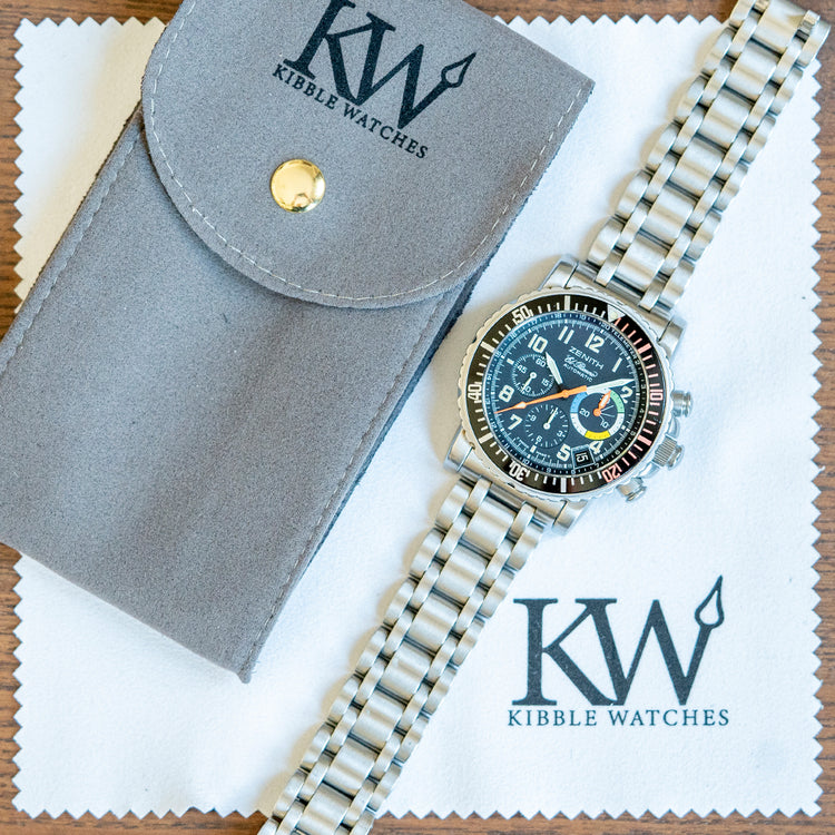 1990s Zenith El Primero Rainbow Flyback 40mm 02.0480.405