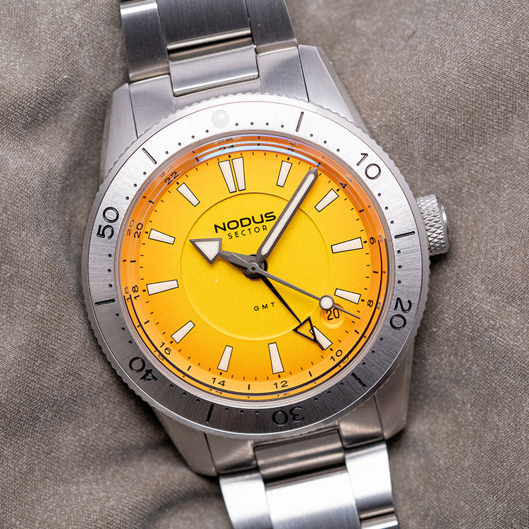 2025 Nodus Sector Sport GMT Sunset Yellow 40mm Automatic