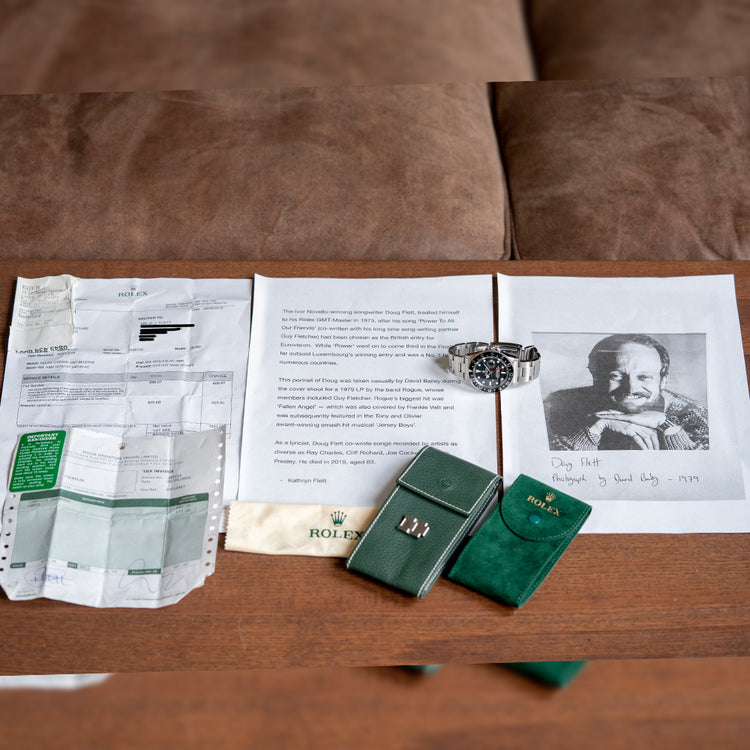 1973 Rolex GMT-Master Black 1675 Owned by Doug Flett