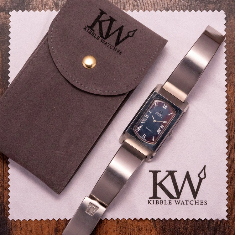 1973 Omega De Ville Automatic Rare Oversized Blue 155.006