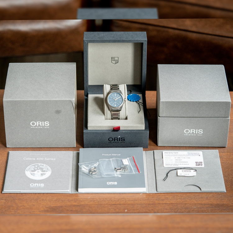 2022 Oris ProPilot X Calibre 400 Titanium 39mm Blue
