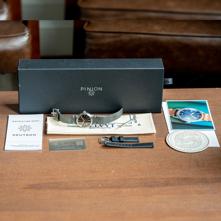 2024 Pinion Neutron Galvanic Black 38mm Automatic